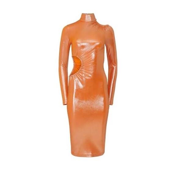 ROTATE Birger Christensen Alice Cutout Dress Size 38 or US Size 8 - Picture 2 of 9